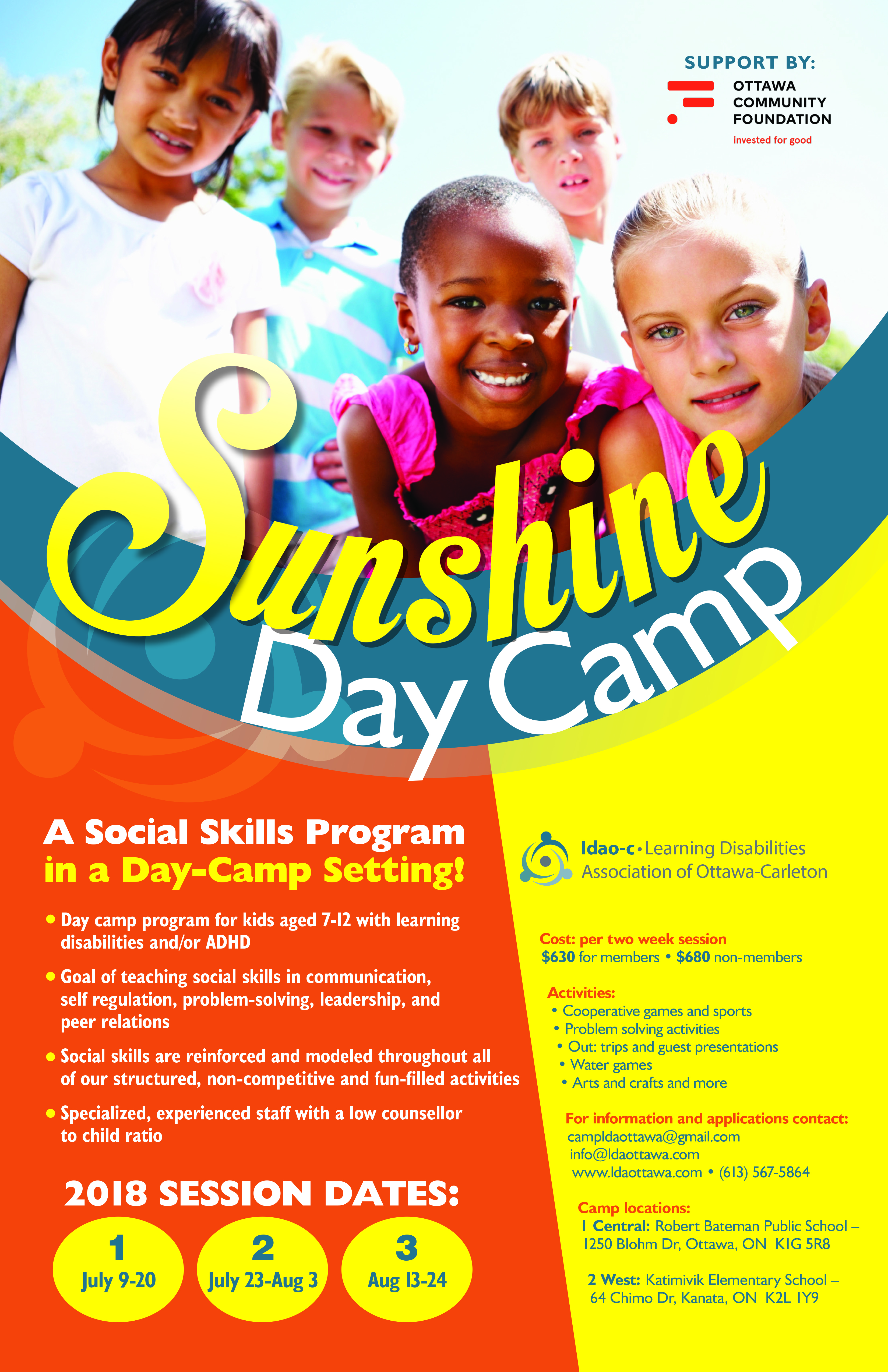 Sunshine Day Camp 2021 Ldao C Learning Disabilities Association Of Ottawa Carleton